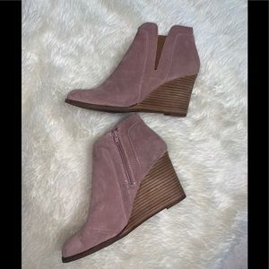 Blush Pink Lucky Yabba ankle boots